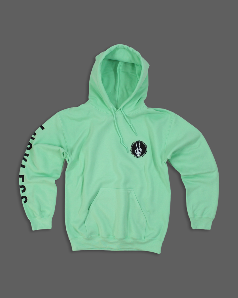 Cool Tattoos Hoodie | Black - Mint - Pink