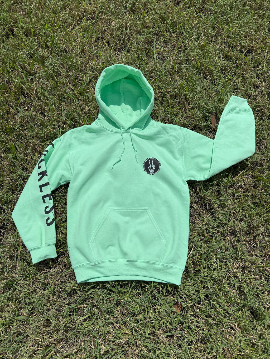 Cool Tattoos Hoodie | Black - Mint - Pink